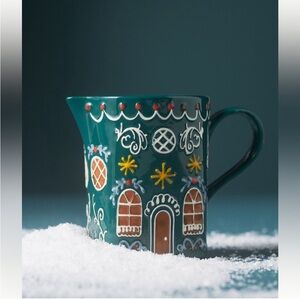 Anthropologie Christmas Ginger Ceramic Stoneware Creamer *sold out online*